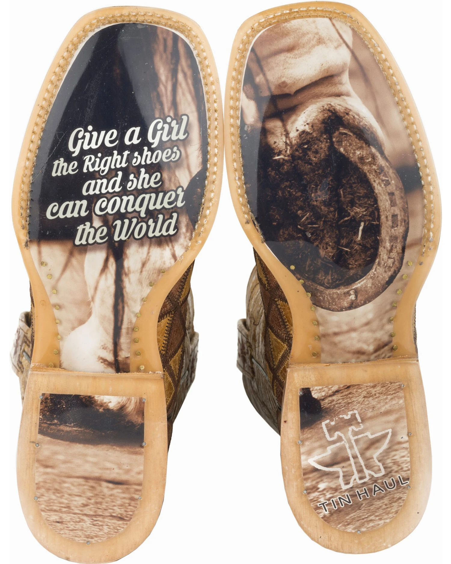 Tin Haul Women's Conquer The World Western Boots - Broad Square Toe 4 Tin Haul Women's Conquer The World Western Boots - Broad Square Toe - Image 4