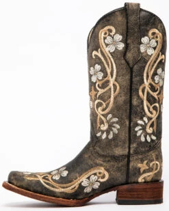 Circle G Women's Honey Cowhide Western Boots - Square Toe -Modern Fashion Sales 04539H D2 P3