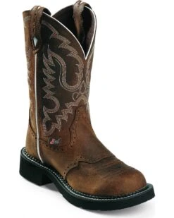 Justin Gypsy Women's Inji Aged Bark Cowgirl Boots - Round Toe
