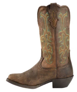 Justin Women's Stampede Durant Western Boots - Square Toe -Modern Fashion Sales 045E79 PH LT