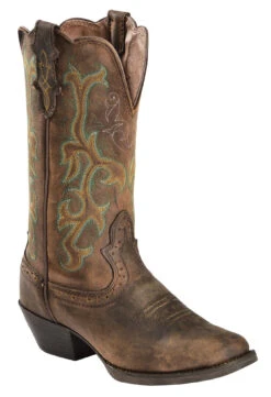 Justin Women's Stampede Durant Western Boots - Square Toe -Modern Fashion Sales 045E79 PH P1