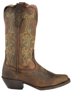 Justin Women's Stampede Durant Western Boots - Square Toe -Modern Fashion Sales 045E79 PH RT