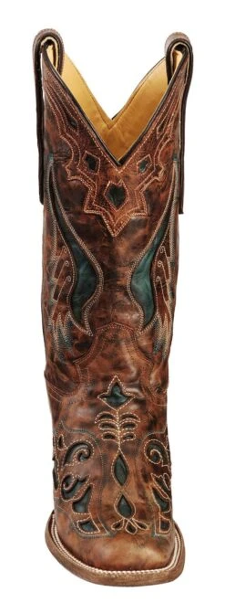 Corral Women's Inlay Western Boots - Square Toe 12 Corral Women's Inlay Western Boots - Square Toe -Modern Fashion Sales 045U70 38 FT