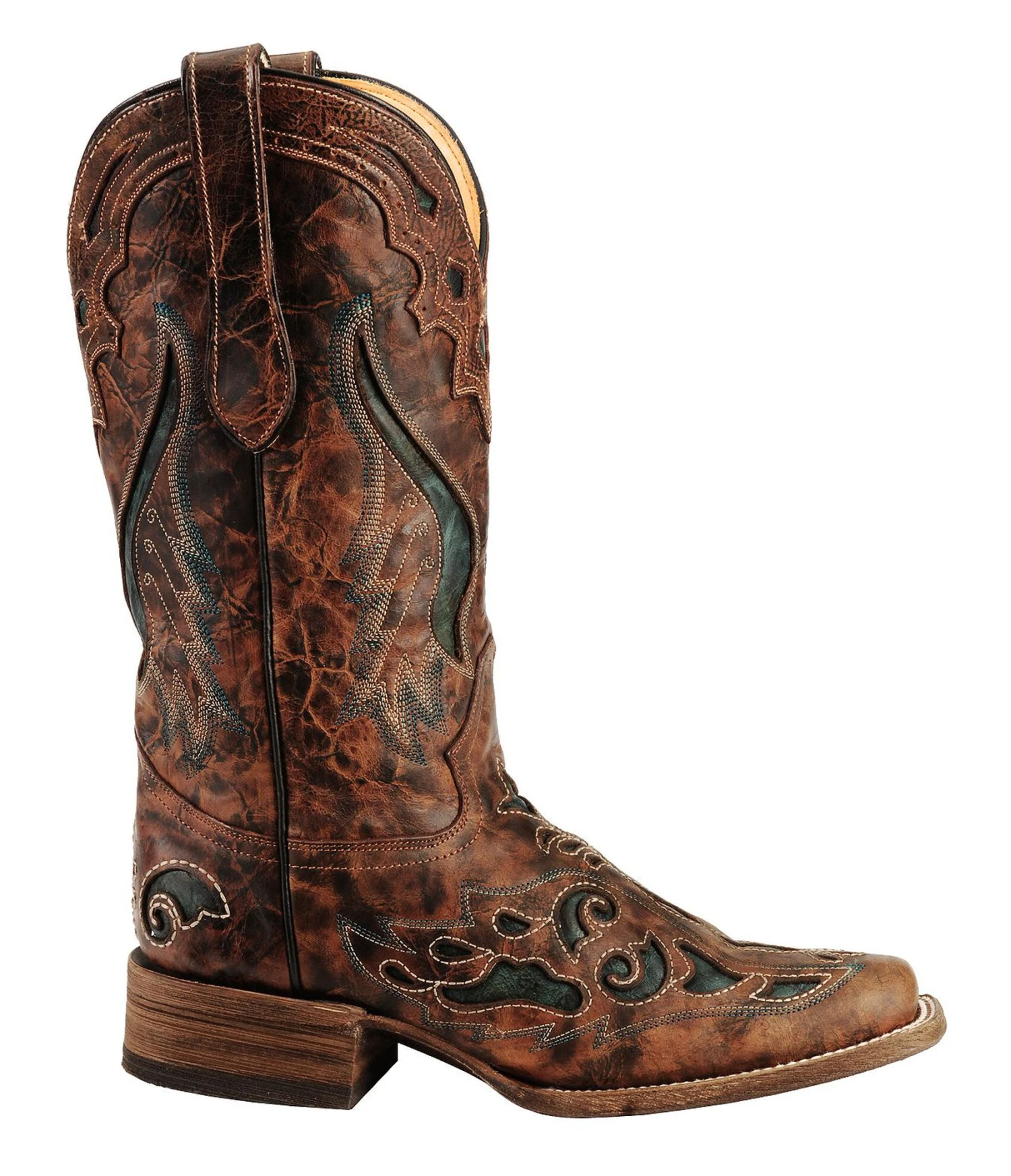 Corral Women's Inlay Western Boots - Square Toe 3 Corral Women's Inlay Western Boots - Square Toe - Image 3