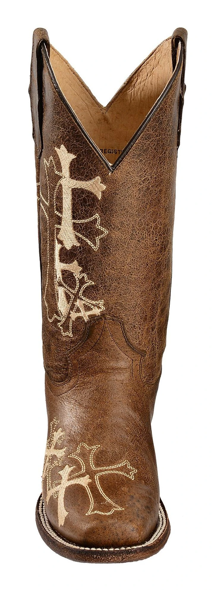 Circle G Women's Cross Embroidered Western Boots - Square Toe 1 Circle G Women's Cross Embroidered Western Boots - Square Toe