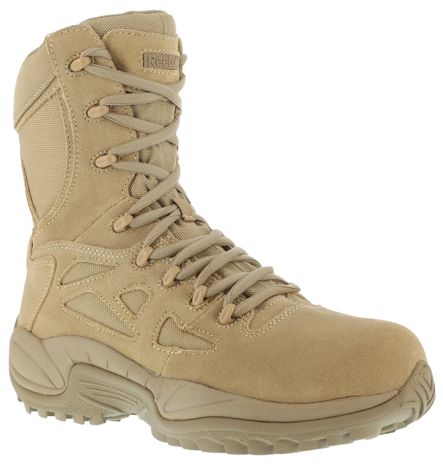 Reebok Women's Stealth 8" Lace-Up Side-Zip Work Boots - Composite Toe 2 Reebok Women's Stealth 8" Lace-Up Side-Zip Work Boots - Composite Toe - Image 2