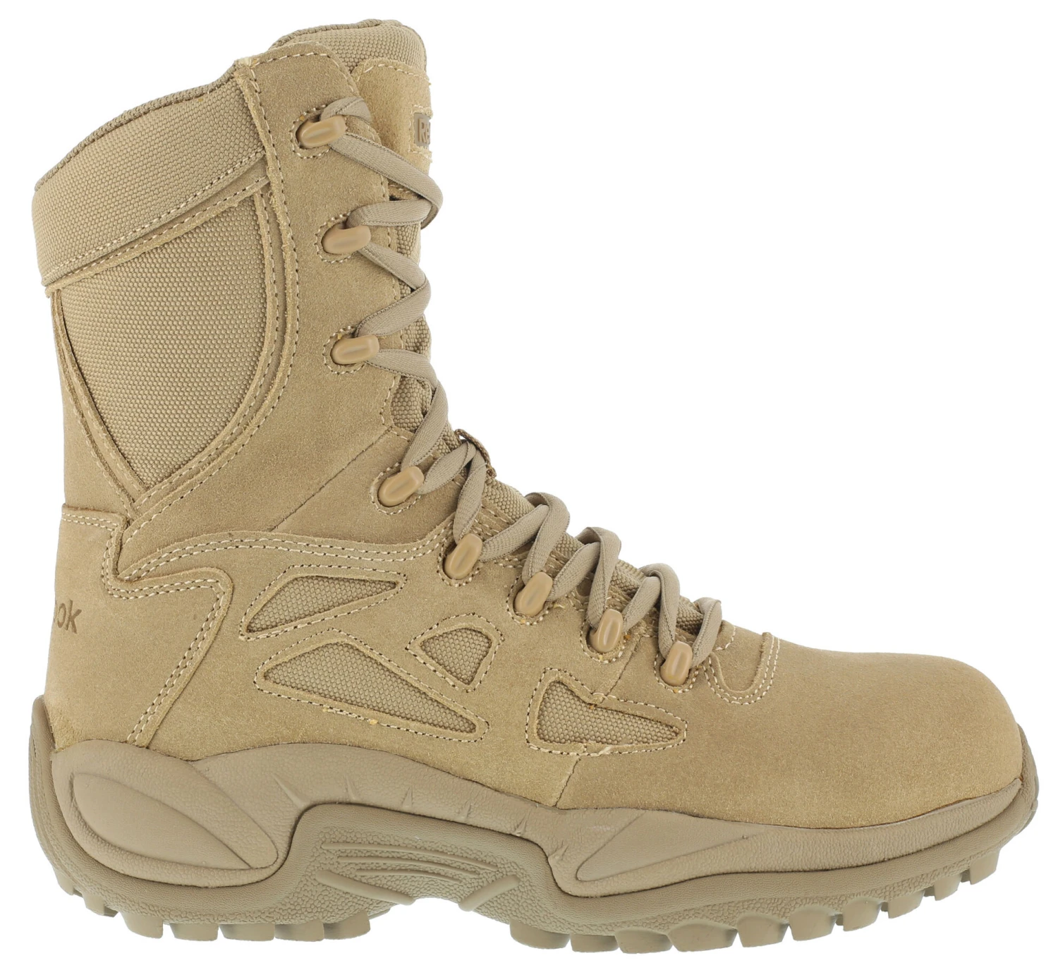 Reebok Women's Stealth 8" Lace-Up Side-Zip Work Boots - Composite Toe 1 Reebok Women's Stealth 8" Lace-Up Side-Zip Work Boots - Composite Toe