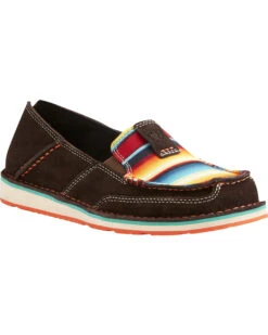 Ariat Women's Serape Stripe Cruiser Shoes - Moc Toe