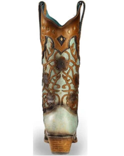 Corral Women's Flowers Overlay & Studs Western Boots - Snip Toe 9 Corral Women's Flowers Overlay & Studs Western Boots - Snip Toe -Modern Fashion Sales 2000214119 200 BK
