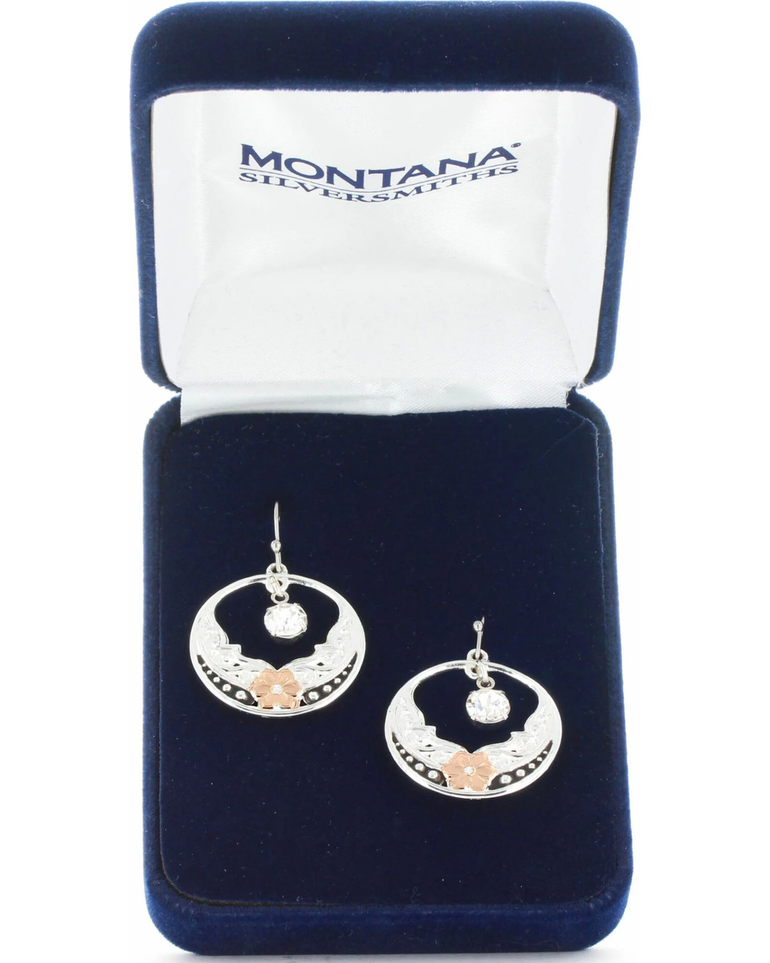 Montana Silversmiths Women's Evening Star's Wild Rose Earrings 2 Montana Silversmiths Women's Evening Star's Wild Rose Earrings - Image 2