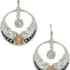 Montana Silversmiths Women's Evening Star's Wild Rose Earrings