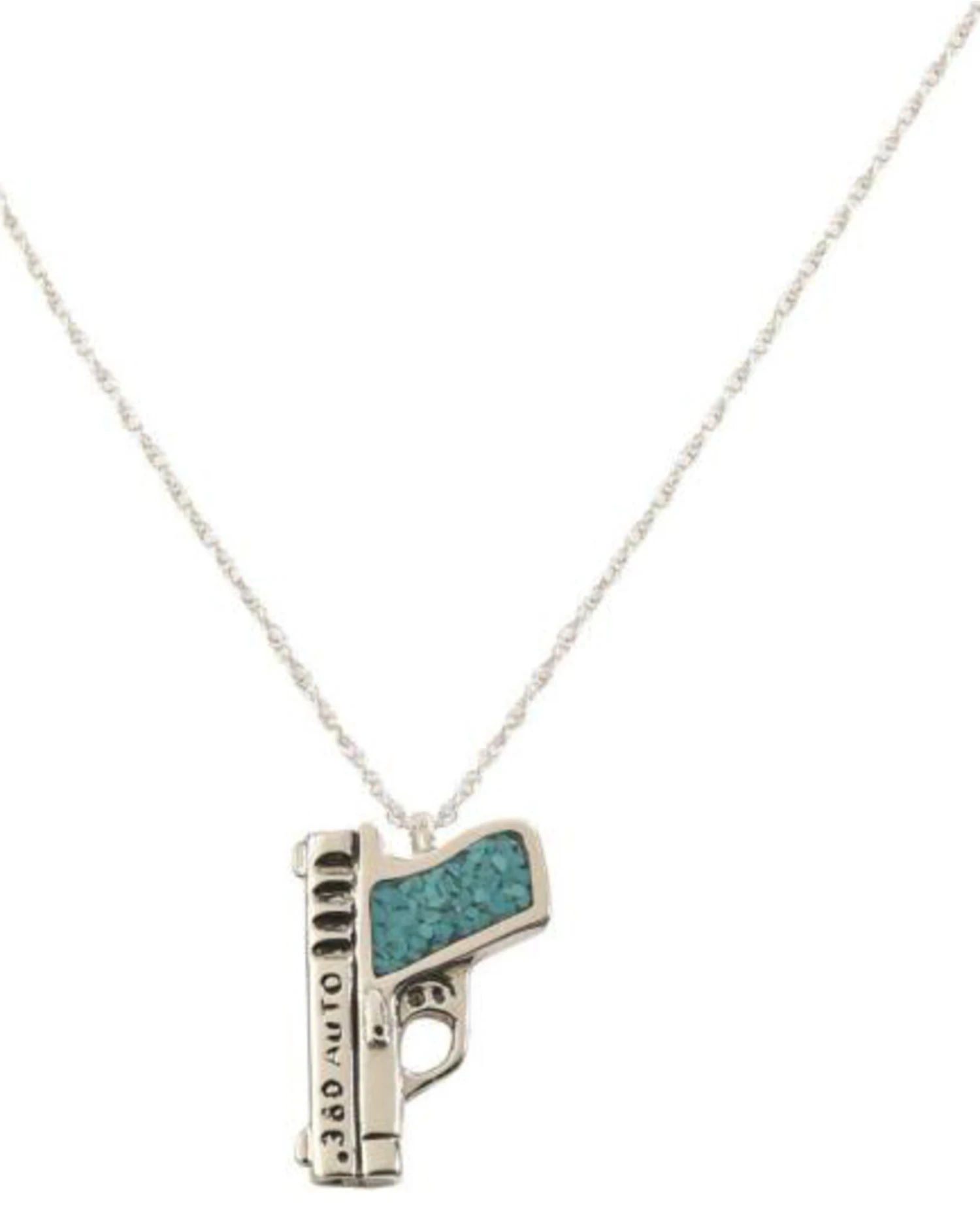 Silver Legends Women's 380 Auto Pistol Necklace 2 Silver Legends Women's 380 Auto Pistol Necklace - Image 2