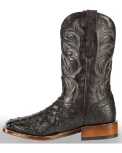 El Dorado Men's Handmade Full Quill Ostrich Stockman Boots - Broad Square Toe 11 El Dorado Men's Handmade Full Quill Ostrich Stockman Boots - Broad Square Toe -Modern Fashion Sales 2000221951 001 LT