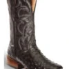 El Dorado Men's Handmade Full Quill Ostrich Stockman Boots - Broad Square Toe
