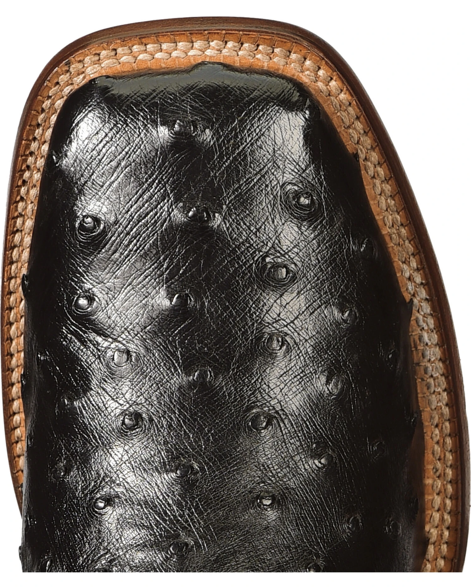 El Dorado Men's Handmade Full Quill Ostrich Stockman Boots - Broad Square Toe 4 El Dorado Men's Handmade Full Quill Ostrich Stockman Boots - Broad Square Toe - Image 4