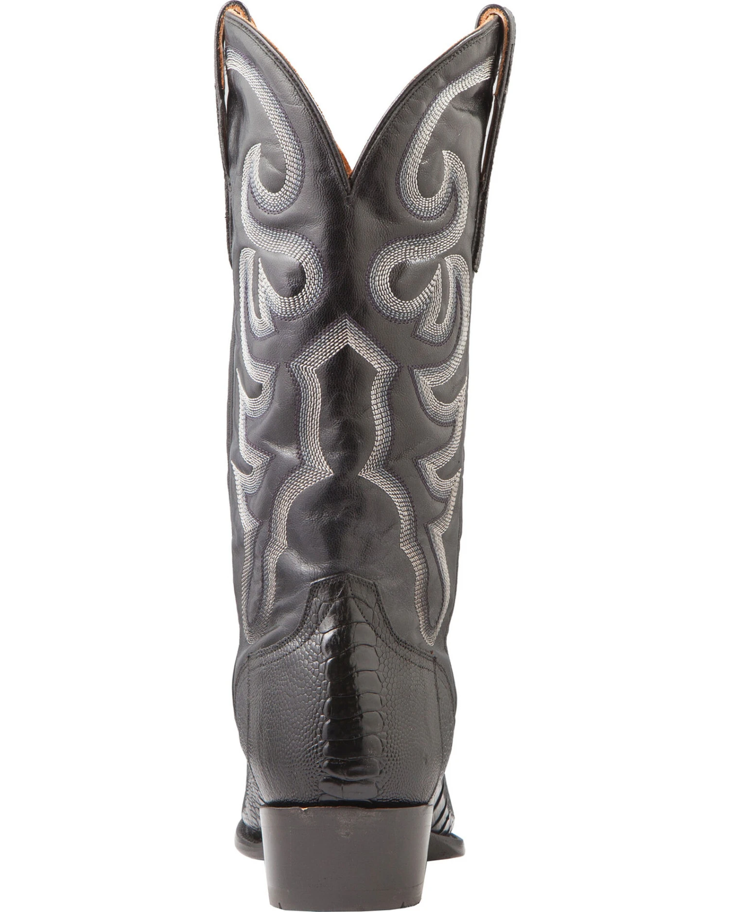 El Dorado Men's Handmade Ostrich Leg Western Boots - Medium Toe 3 El Dorado Men's Handmade Ostrich Leg Western Boots - Medium Toe - Image 3