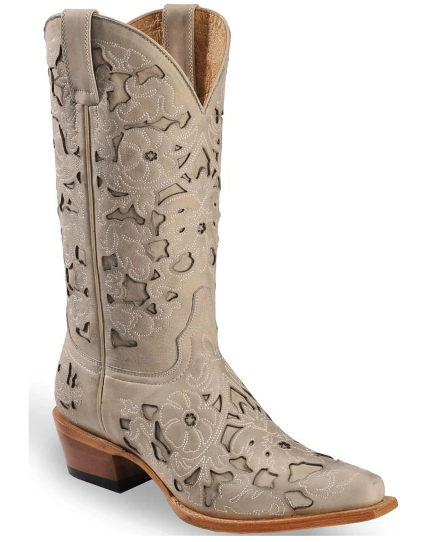 Shyanne Women's Laser Cut Western Boots - Snip Toe 3 Shyanne Women's Laser Cut Western Boots - Snip Toe - Image 3