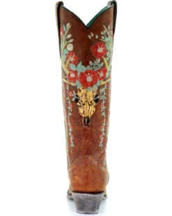 Corral Women's Deer Skull & Floral Embroidery Western Boots - Snip Toe 12 Corral Women's Deer Skull & Floral Embroidery Western Boots - Snip Toe -Modern Fashion Sales 2000241029 280 BK