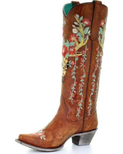 Corral Women's Deer Skull & Floral Embroidery Western Boots - Snip Toe 11 Corral Women's Deer Skull & Floral Embroidery Western Boots - Snip Toe -Modern Fashion Sales 2000241029 280 D1