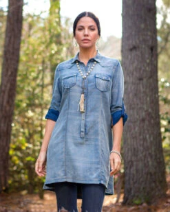 Ryan Michael Women's Serape Jacquard Tunic -Modern Fashion Sales 2000243270 402 P1