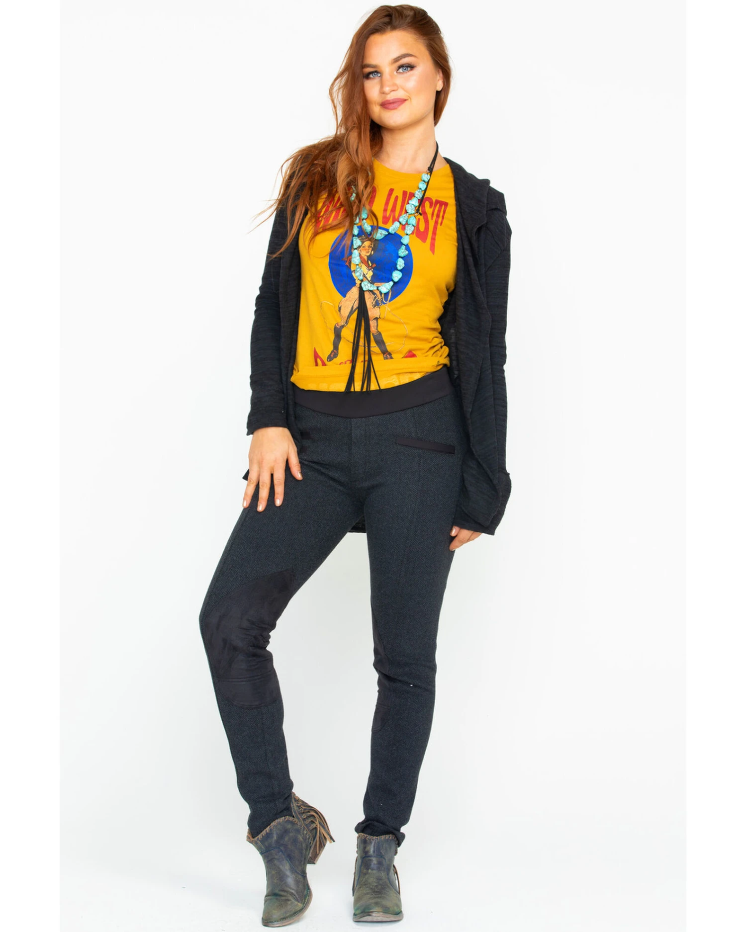 Tasha Polizzi Women's Herringbone Equestrian Pants 2 Tasha Polizzi Women's Herringbone Equestrian Pants - Image 2