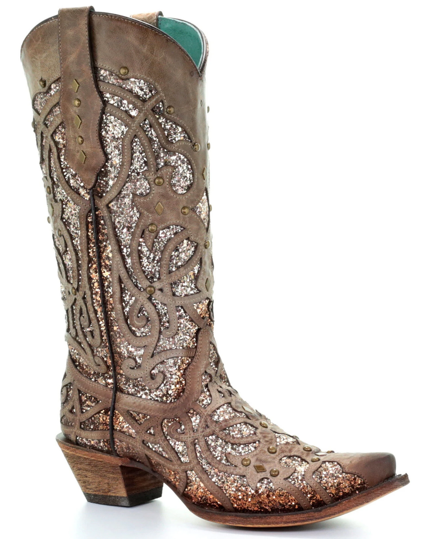 Corral Women's Golden Luminary Roots Western Boots - Snip Toe 6 Corral Women's Golden Luminary Roots Western Boots - Snip Toe - Image 6