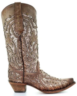 Corral Women's Golden Luminary Roots Western Boots - Snip Toe 9 Corral Women's Golden Luminary Roots Western Boots - Snip Toe -Modern Fashion Sales 2000245368 025 P2