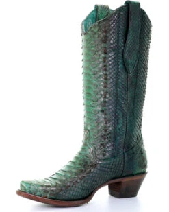 Corral Women's Full Python Woven Western Boots - Snip Toe -Modern Fashion Sales 2000253807 440 D1