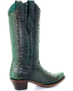 Corral Women's Full Python Woven Western Boots - Snip Toe -Modern Fashion Sales 2000253807 440 D2
