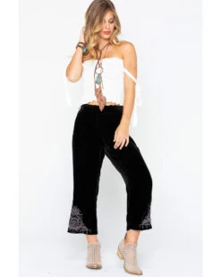 Johnny Was Women's Hirsch Velvet Embroidered Crop Pants -Modern Fashion Sales 2000257328 001 P6