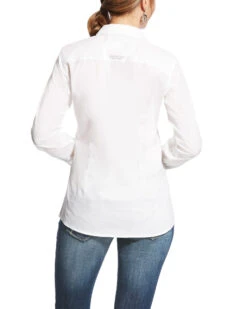 Ariat Women's Kirby White Stretch Button Down Long Sleeve Shirt