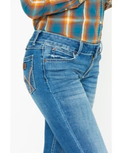 Wrangler Women's Retro Mae Deadwood Light Wash Mid Rise Bootcut Jeans 11 Wrangler Women's Retro Mae Deadwood Light Wash Mid Rise Bootcut Jeans -Modern Fashion Sales 2000269606 400 P4