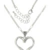 Montana Silversmiths Women's Facets Of Love Rose Gold Heart Necklace