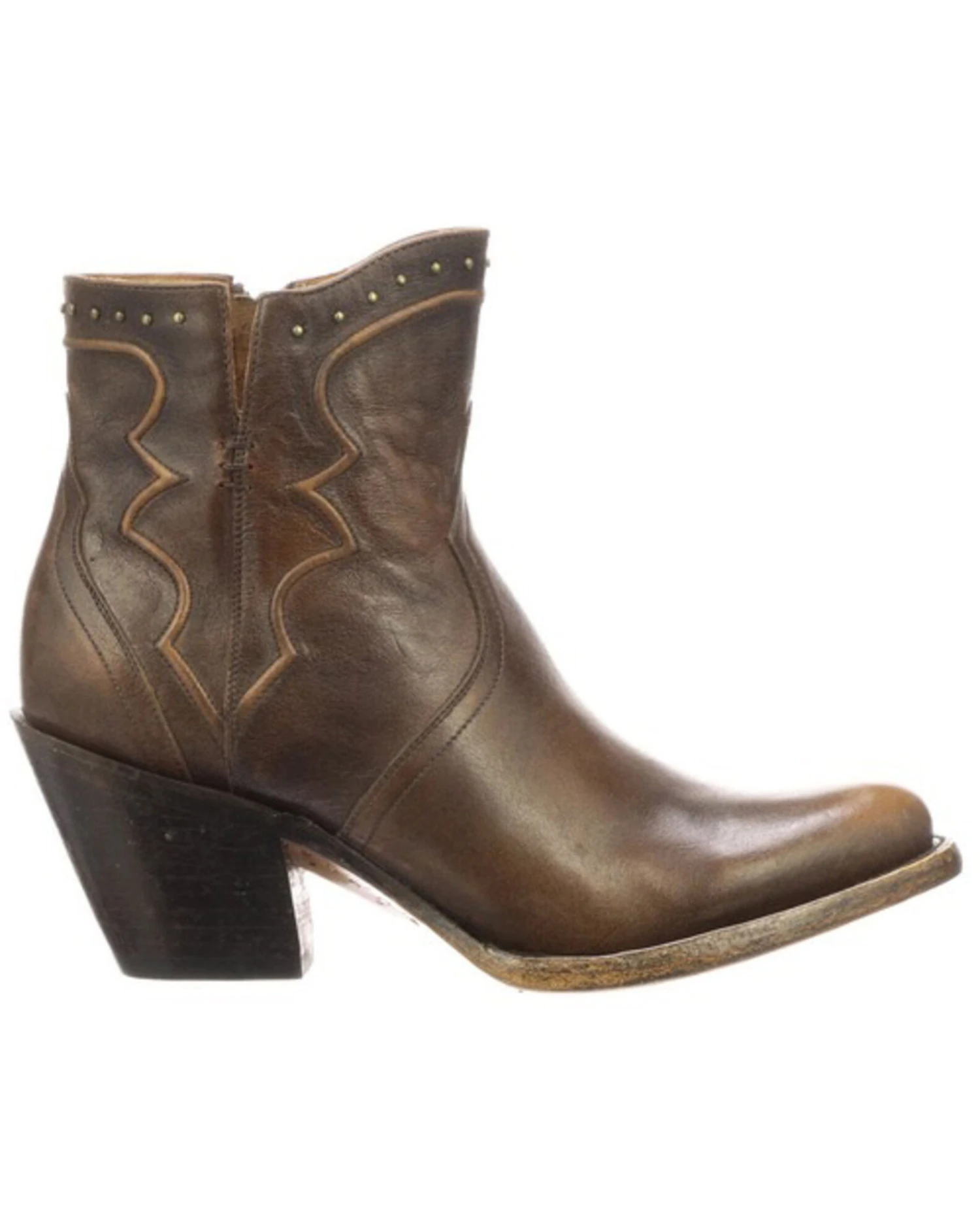 Lucchese Women's Karla Fashion Booties - Round Toe 1 Lucchese Women's Karla Fashion Booties - Round Toe