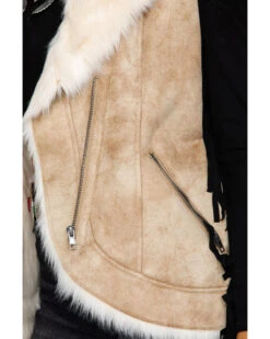Honey Creek By Scully Women's Beige Faux Fur Vest -Modern Fashion Sales 2000280568 250 P4