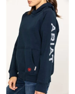 Ariat Women's FR Primo Fleece Logo Hooded Sweatshirt -Modern Fashion Sales 2000281180 410 P4