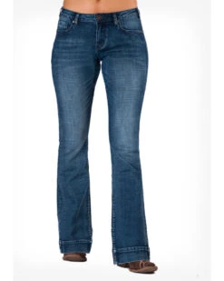 Cowgirl Tuff Women's Medium Wash Natural Waist Trousers -Modern Fashion Sales 2000281432 400 P2