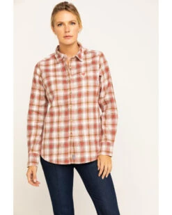 Ariat Women's FR Victoria Plaid Print Long Sleeve Work Shirt -Modern Fashion Sales 2000283798 800 P1