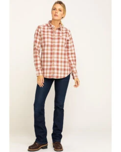 Ariat Women's FR Victoria Plaid Print Long Sleeve Work Shirt -Modern Fashion Sales 2000283798 800 P6