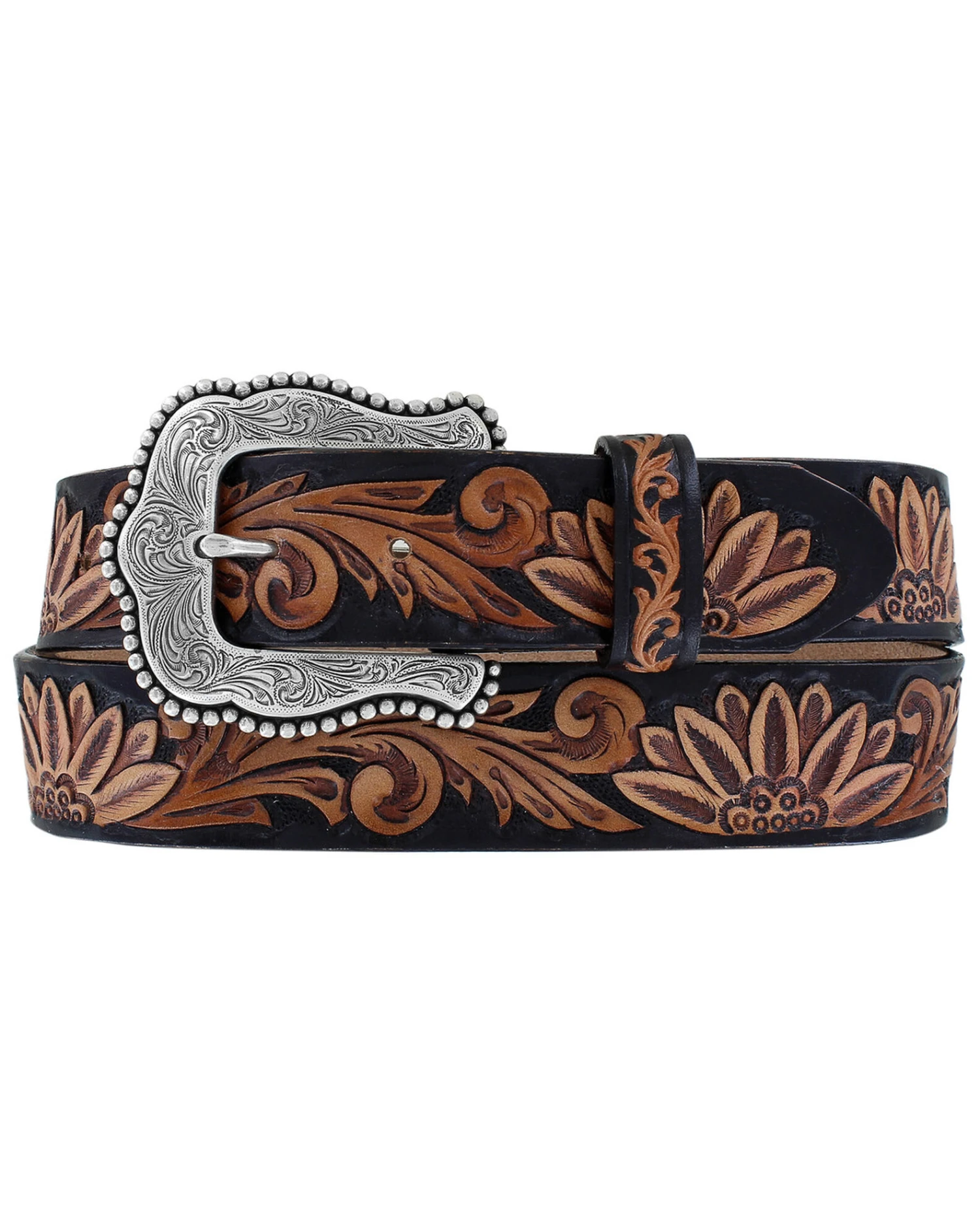 Tony Lama Women's Delheart Daisy Western Belt 1 Tony Lama Women's Delheart Daisy Western Belt