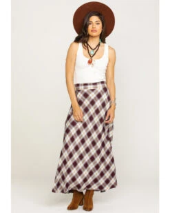 Stetson Women's Plaid Print Maxi Skirt 9 Stetson Women's Plaid Print Maxi Skirt -Modern Fashion Sales 2000286938 200 P6