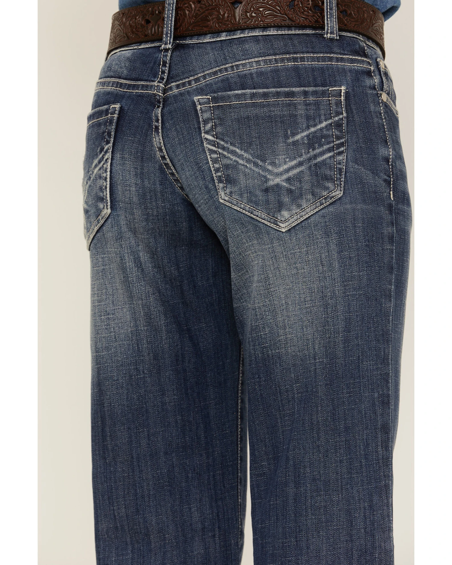 Stetson Women's Medium 214 Trouser Fit Jeans 4 Stetson Women's Medium 214 Trouser Fit Jeans - Image 4