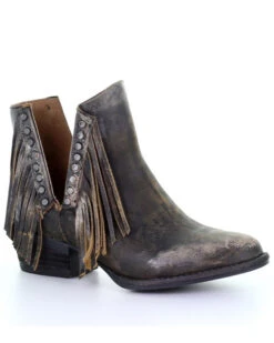 Circle G Women's Studded Fringe Fashion Booties - Round Toe -Modern Fashion Sales 2000288154 001 P1