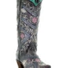 Corral Women's Floral Embroidery & Rhinestones Western Boots - Snip Toe