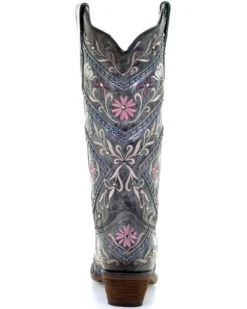 Corral Women's Floral Embroidery & Rhinestones Western Boots - Snip Toe 8 Corral Women's Floral Embroidery & Rhinestones Western Boots - Snip Toe -Modern Fashion Sales 2000288724 001 P4