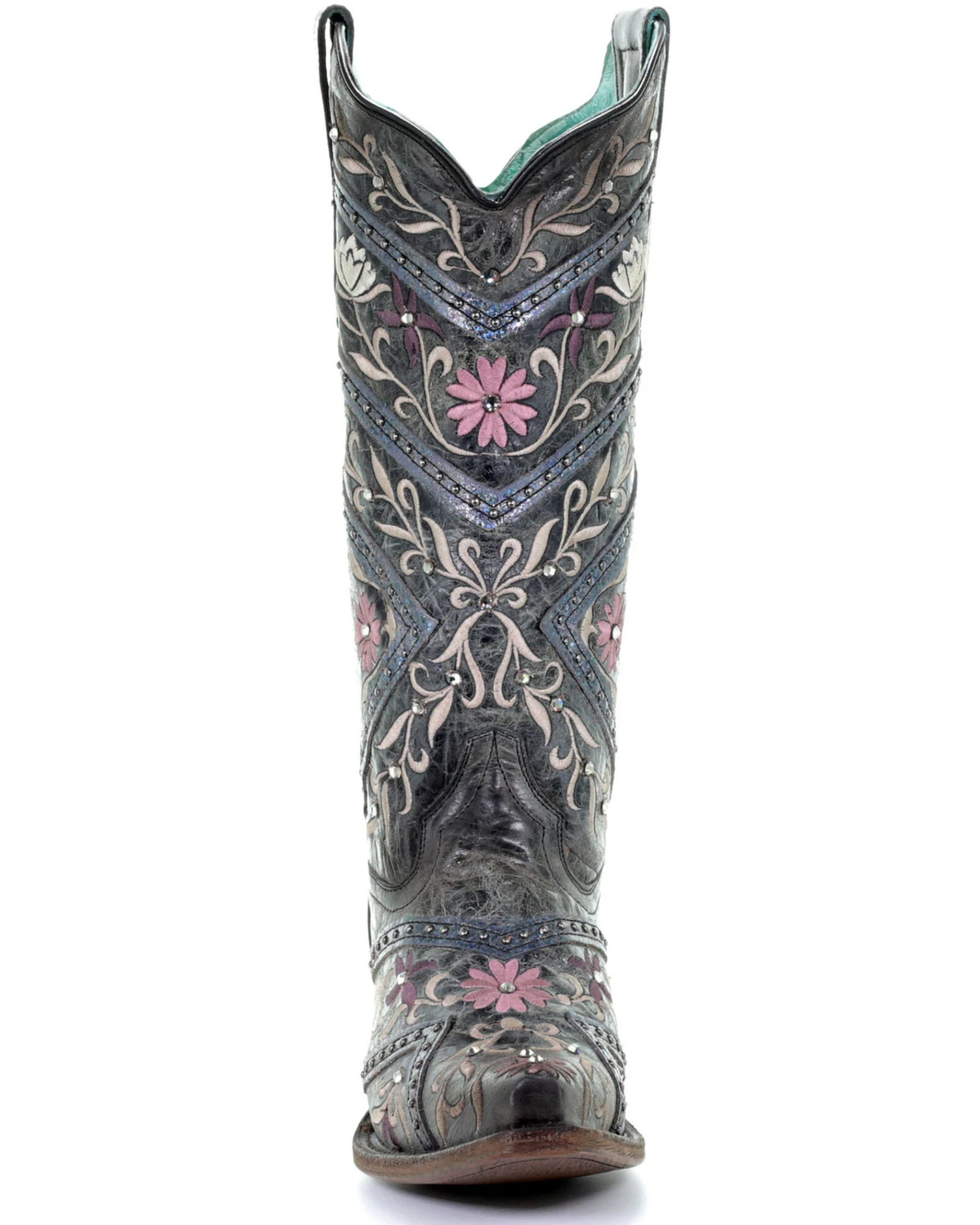 Corral Women's Floral Embroidery & Rhinestones Western Boots - Snip Toe 2 Corral Women's Floral Embroidery & Rhinestones Western Boots - Snip Toe - Image 2