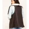 Cripple Creek Women's Pine Cone Faux Shearling Wrap Vest