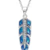 Montana Silversmiths Women's Hawk Feather Opal Necklace