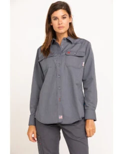 Ariat Women's FR Featherlight Long Sleeve Work Shirt 8 Ariat Women's FR Featherlight Long Sleeve Work Shirt -Modern Fashion Sales 2000294407 020 P1