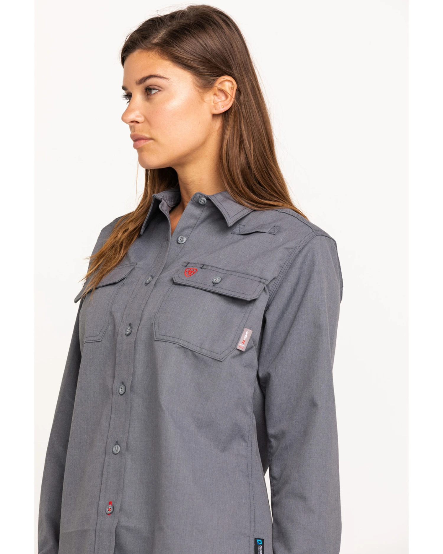 Ariat Women's FR Featherlight Long Sleeve Work Shirt 1 Ariat Women's FR Featherlight Long Sleeve Work Shirt
